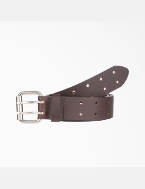 Ceintures Dickies Big & Alti Cuir Double Prong Boucle Marron | 839GPQDIS