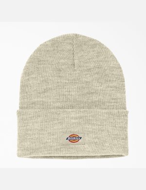 Chapeaux Dickies Cuffed Knit Beige | 798KTRBPH