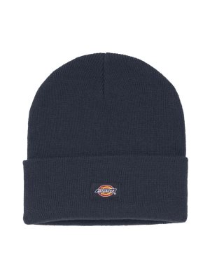 Chapeaux Dickies Cuffed Knit Bleu Marine | 619GTDUZV