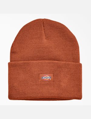 Chapeaux Dickies Cuffed Knit Marron | 825QVIBZE