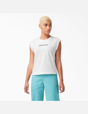 Debardeur Dickies Graphique Blanche | 480DMLFJY