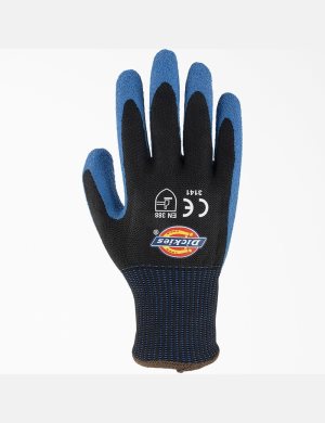 Gants Dickies Crinkle Latex Coated Travail Noir | 784PEFBYU