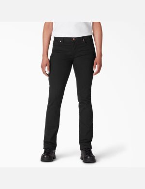 Jean Dickies Perfect Shape Denim Droit Leg Noir | 397AZYCVN
