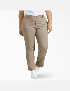 Jean Droit Dickies Plus Marron | 986OHFBWS