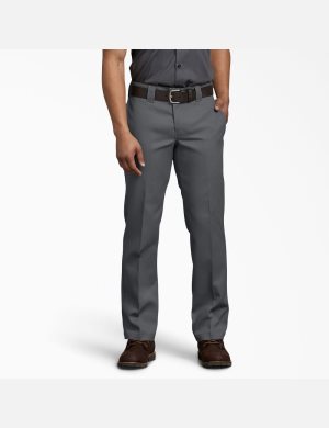 Pantalon De Travail Dickies FLEX Slim Fit Droit Leg Grise | 638WJRATM