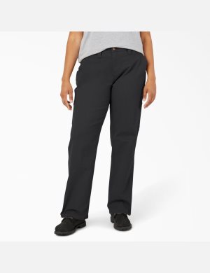 Pantalon De Travail Dickies Plus Duck Carpenter Noir | 106TSJDPW