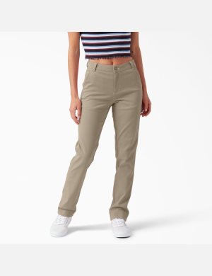 Pantalon De Travail Dickies Roll Hem Carpenter Marron | 652DHAIWO