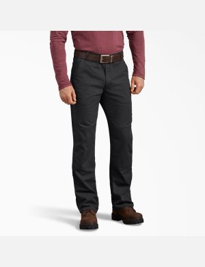 Pantalon À Deux Genoux Dickies Regular Fit Duck Noir | 324HQPFCX