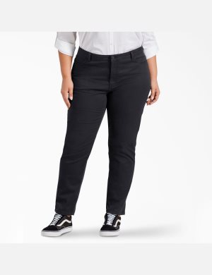 Pantalons Décontractés Dickies Plus Perfect Shape Noir | 243YOXBKC
