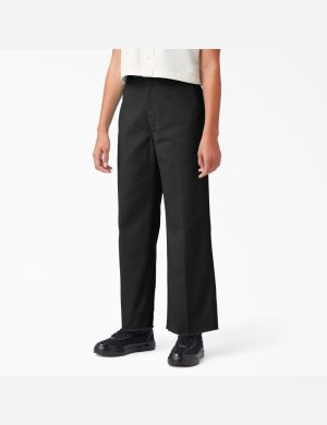 Pantalons Décontractés Dickies Twill Cropped Noir | 624UJRQEK