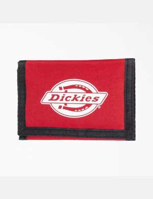 Portefeuilles Dickies Logo Trifold Rouge | 510OWVXKN