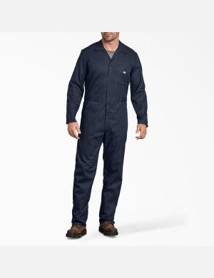 Salopettes Dickies FLEX Long Sleeve Bleu Marine | 841UWIYDL