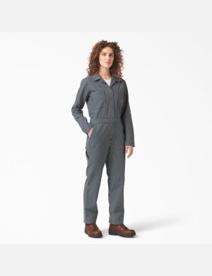 Salopettes Dickies Long Sleeve Hickory Stripe Stripes | 972RKHXUQ