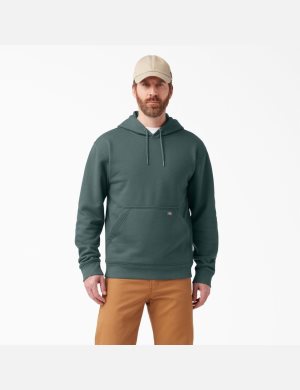 Sweat À Capuche Dickies D'eau Repellent Logo Sleeve Vert | 835RVFDUE