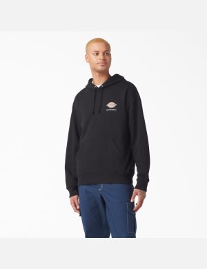 Sweat À Capuche Dickies Skateboarding Chest Logo Noir | 306GYFWLX