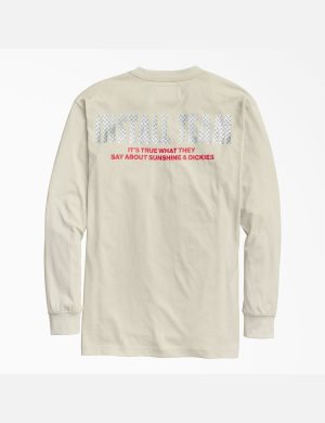 T Shirts Dickies New York Sunshine x It's True What They Say Long Sleeve Grise | 768GMVFTK