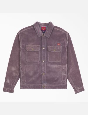Vestes Décontractées Dickies Opening Ceremony Flock Denim Utility Violette | 189HDUOBW