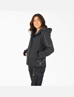 Vestes Isolées Dickies Performance Workwear Imperméables Noir | 201MFDRZJ