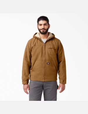Vêtements D'extérieur Dickies Duck High Pile Fleece Doublée Marron | 860SPDMYO