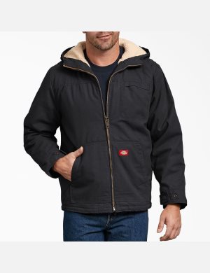 Vêtements D'extérieur Dickies Duck High Pile Fleece Doublée Noir | 963ZGUXBS