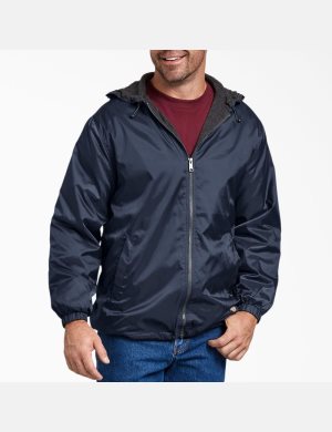 Vêtements D'extérieur Dickies Fleece Doublée Nylon Bleu Marine | 953HUJKXE