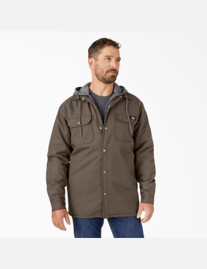 Vêtements D'extérieur Dickies Hydroshield Duck Encapuchonné Marron Clair | 136DJHZYV