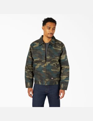 Vêtements D'extérieur Dickies Insulated Eisenhower Vert Camouflage | 739UGLJCT