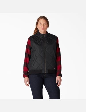 Vêtements D'extérieur Dickies Plus Matelassé Noir | 268QOYFZD