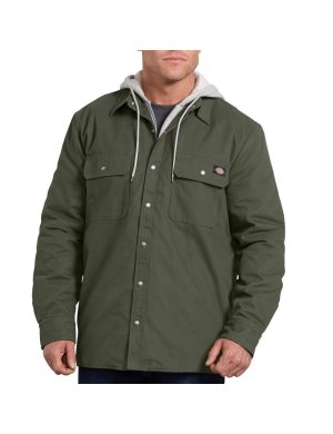 Vêtements D'extérieur Dickies Relaxed Fit Icon Encapuchonné Duck Matelassé Vert Olive Vert | 079ZUGWTC